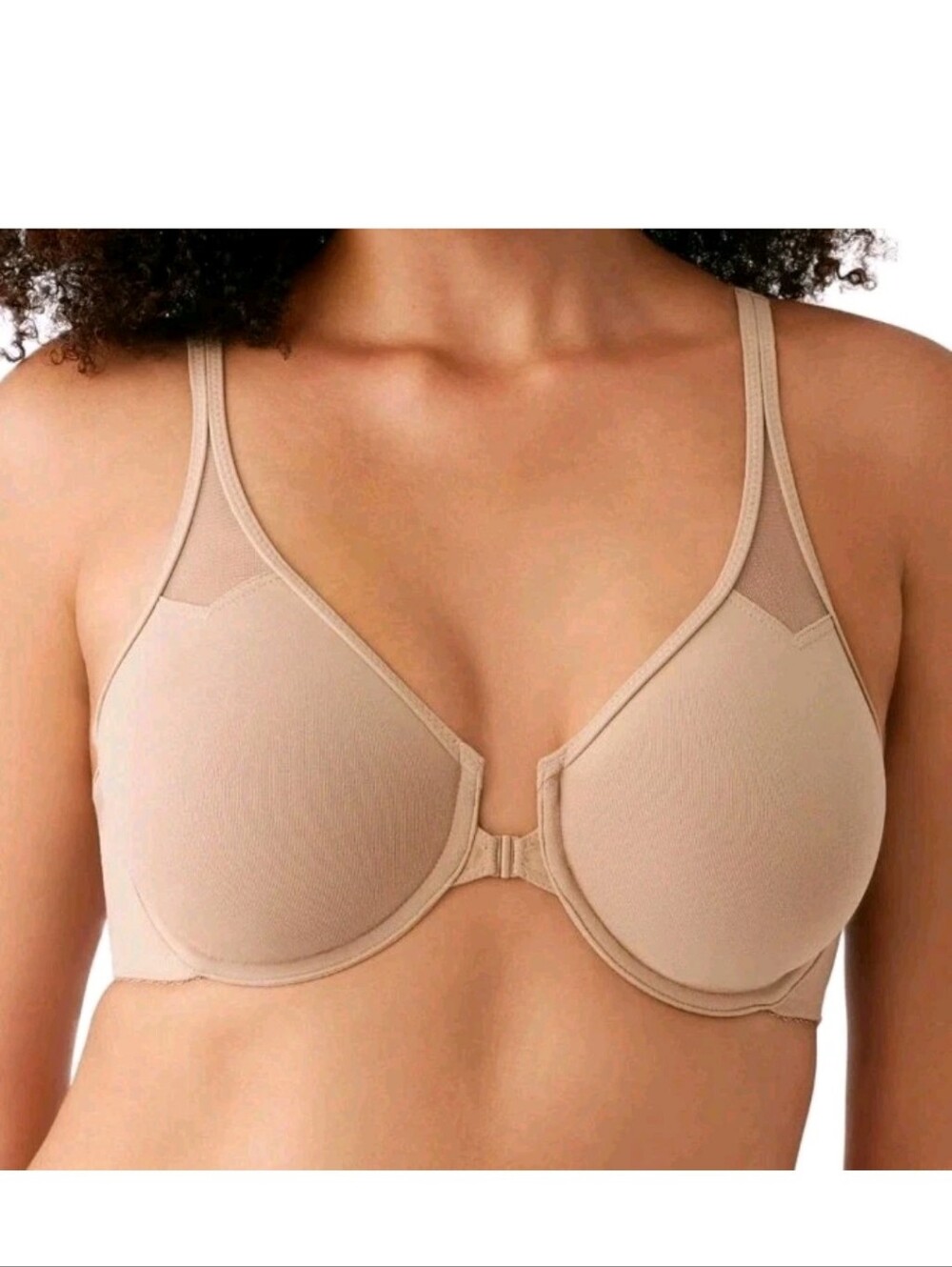 Wacoal Front Close Underwire Bra 34DD Toast #65124 Racerback